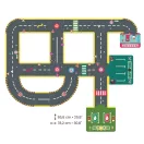 Djeco Crazy Motors Giant City Circuit - Városi autópálya óriás puzzle
