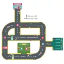 Djeco Crazy Motors Giant City Circuit - Városi autópálya óriás puzzle