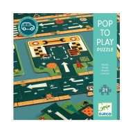 Djeco Roads - Utak, irányok óriás puzzle