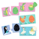 Djeco Funny Eggs - Kié a tojás? párosító puzzle