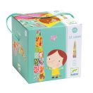 Djeco 10 forest blocks - Toronyépítő kocka, erdei állatok