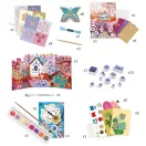 Djeco Kreatív műhely, Flower box - Virágos kert, 6 technika 1 dobozban