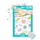 Djeco Tattoos, Fair flowers of the field - Tetováló matricák, Mezei virágok