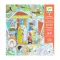 Djeco Nina’s Play Tents - Meglepetés színezők, Nina kuckói