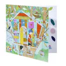 Djeco Nina’s Play Tents - Meglepetés színezők, Nina kuckói