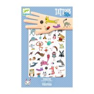   Djeco Tattoos, Little Critters - Tetováló matricák, Cukik és viccesek