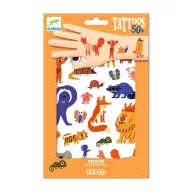   Djeco Tattoos, Funny animals - Vicces állatok tetováló matricák