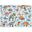 Dodo Montessori puzzle 200 db - Dinoszauruszok