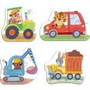 Dodo Baby puzzle 4 az 1-ben, járművek
