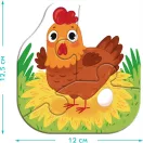 Dodo Baby puzzle 4 az 1-ben, farm állatok 13 db