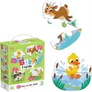Dodo Baby puzzle 4 az 1-ben, farm állatok