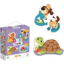 Dodo Baby puzzle 4 az 1-ben, állatok