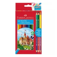 Faber-Castell Színesceruza készlet, 12+3 db bicolor