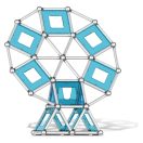 Geomag Supercolor Panels Recycled 78 db-os mágneses építőjáték