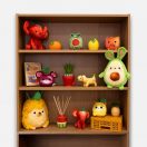 Foodibles illatos plüss állat 20 cm - Ananász Süni