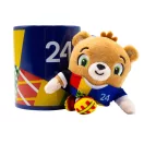 UEFA EURO 2024 Albärt plüss kabalafigura 10 cm UEFA bögrében