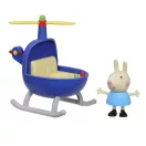 Peppa Malac Kicsi járművek szett - Kis helikopter és Rebeka nyuszi