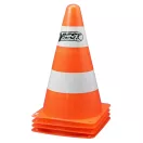 Közúti jelzőbója 4 db-os játékszett, fehér-narancs, 23 cm