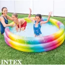 Intex Szivárványos medence 3 gyűrűs 168x38 cm