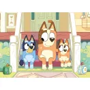Lisciani Puzzle Eco Mini 48 db-os és színező - Bluey, kutyusok a lépcsőn