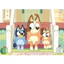 Lisciani Puzzle M-Plus 24 db-os puzzle és színező - Bluey, kutyusok a lépcsőn
