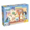 Lisciani Puzzle Maxi padló 24 db-os és színező - Bluey és barátai