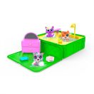 Washy Friends Color Reveal Pancsoló cicusok jacuzzival és 5 kiegészítővel, 2 figurával