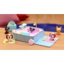 Washy Friends Color Reveal Pancsoló kutyusok jacuzzival és 7 kiegészítővel, 2 figurával