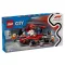 LEGO® City 60443 F1-es boxutca és személyzet, Ferrari autóval