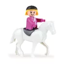Lena Truxx rózsaszín lószállító autó lóval és figurával