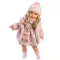 LLorens Lucia baba virágos ruhában, táskával 40 cm