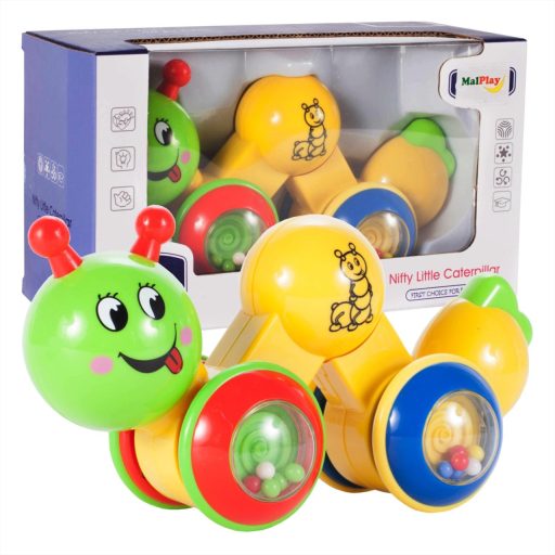 Hernyó alakú csörgő