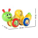 Hernyó alakú csörgő