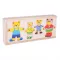 Öltöztethető macis puzzle, 72 db