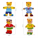 Öltöztethető macis puzzle, 72 db