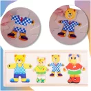 Öltöztethető macis puzzle, 72 db