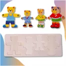 Öltöztethető macis puzzle, 72 db