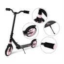 Összecsukható roller, fekete-rózsaszín