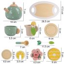 Fa játék teázó szett 15 db