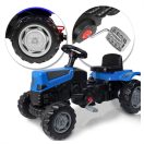 XXL kék pedálos traktor