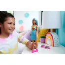 Barbie Fashionista barátnők stílusos divatbaba - 65. évfordulós baba szivárványos topban