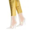 Barbie Fashionista Barátnők stílusos divatbaba - 65. évfordulós baba aranyszínű ruhában