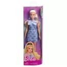 Barbie Fashionista barátnők stílusos divatbaba - kék masnis ruhában