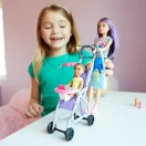 Barbie bébiszitter játékszett - Babakocsi szett