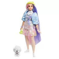   Barbie Extravagáns baba - csillogó ruhában, kutyus kedvenccel