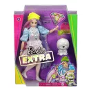 Barbie Extravagáns baba - csillogó ruhában, kutyus kedvenccel