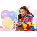 Barbie Extravagáns baba - csillogó ruhában, kutyus kedvenccel