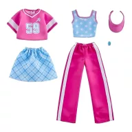 Barbie Ruhaszett dupla csomag - pink-kék sportos outfitek