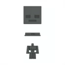Minecraft Mini Mob Head - Wither Skeleton (HDV64/HKR68)