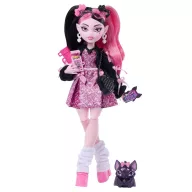 Monster High Szörnyen új baba kiskedvenccel - Draculaura